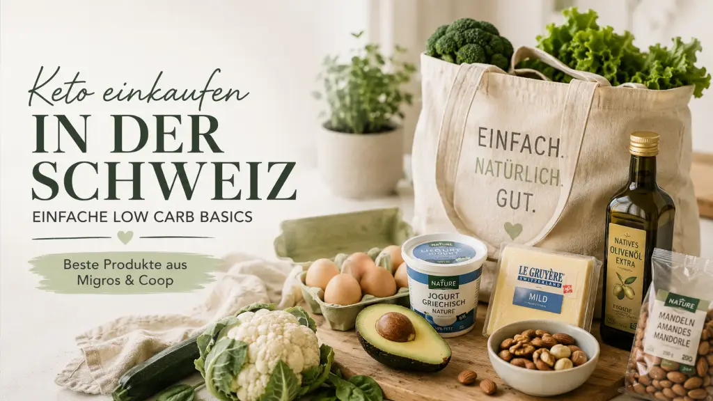 Keto einkaufen in der Schweiz mit einfachen Low Carb Basics aus dem Supermarkt