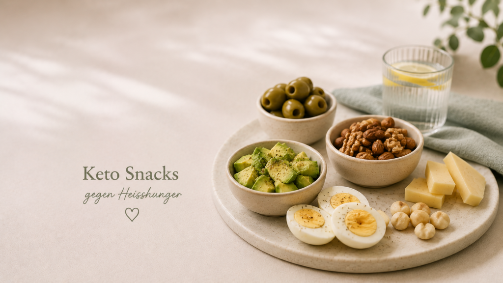 Keto Snacks gegen Heisshunger – einfache und sättigende Snack-Ideen für den Alltag