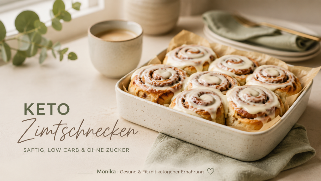 Keto Zimtschnecken ohne Zucker und mit Low Carb Zutaten