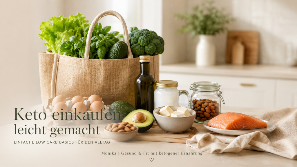 Keto Einkaufsliste mit den wichtigsten Low Carb Basics für den Alltag