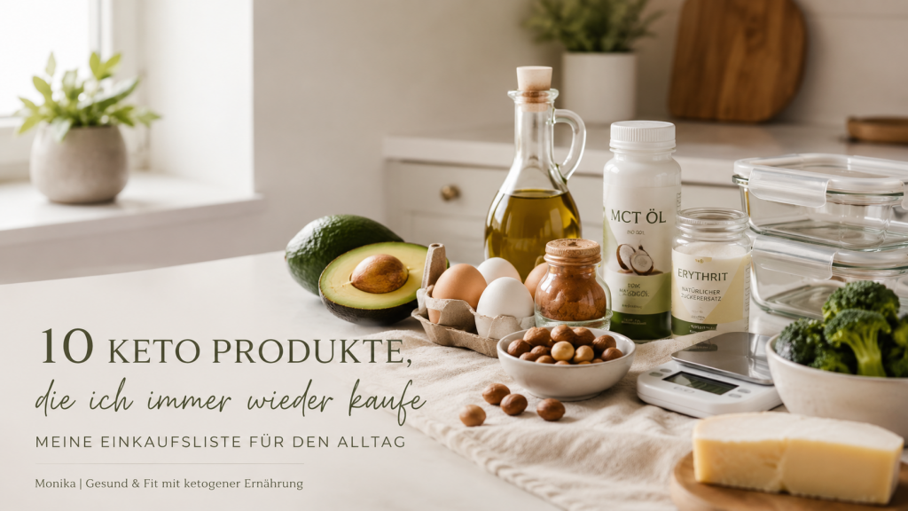 Keto Einkaufsliste für Anfänger mit den wichtigsten Keto Produkten für den Alltag